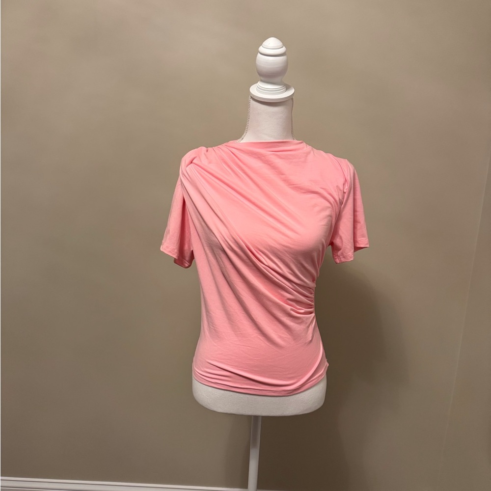 Women's Pink Short Sleeve Top